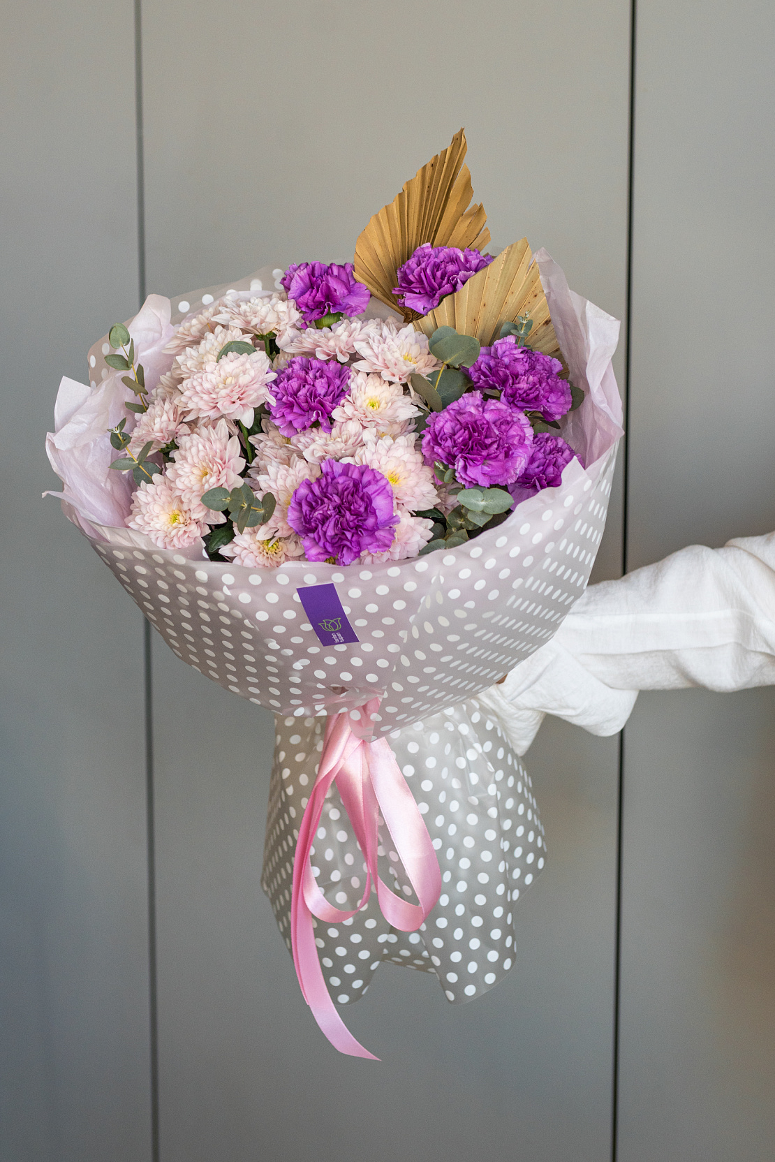 Букет "От всего сердца" лиловый